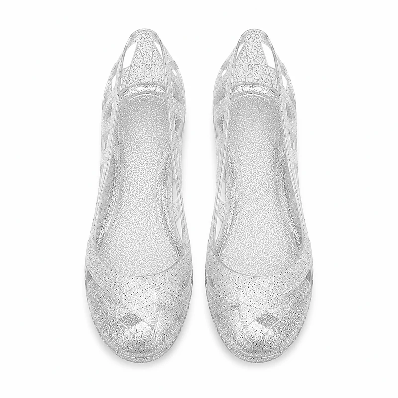 Badeschuhe Ballerinas Crystal – Damen Badeschuhe Ballerina Strand Pool Sommer
