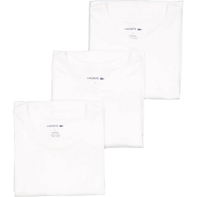 3-Pack Slim Fit Loungewear T-shirts WHITE