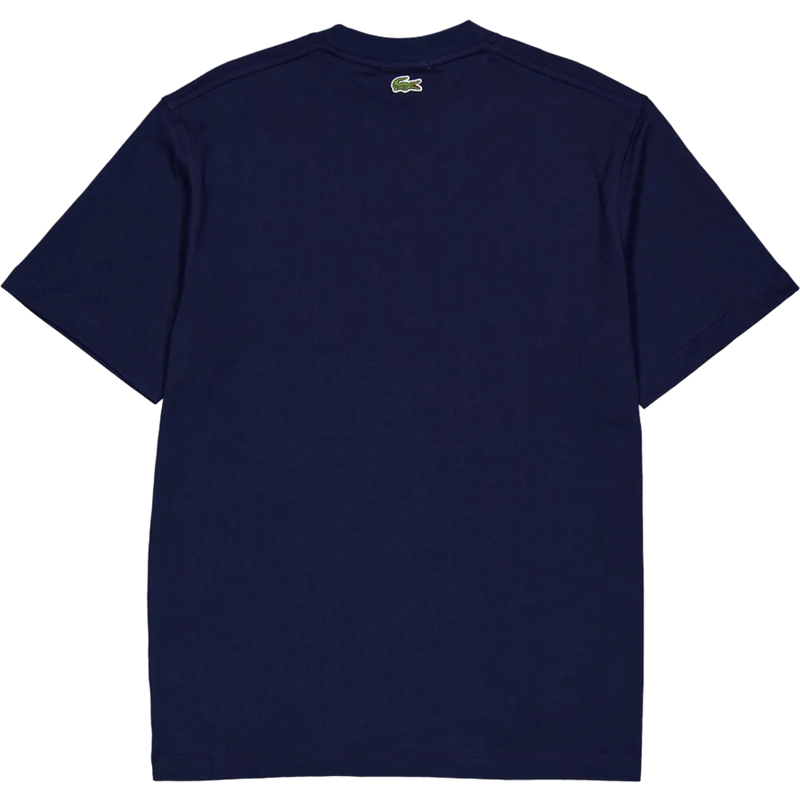 Signature Print Cotton T-shirt 166 Midnight Blue