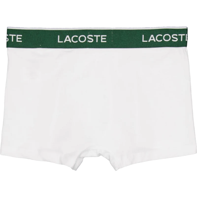 3-pack Stretch Cotton Trunks Black/white-silver Chine