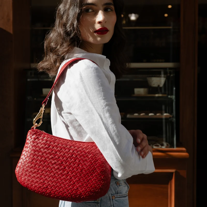 The Belinda Woven Crossbody Bag
