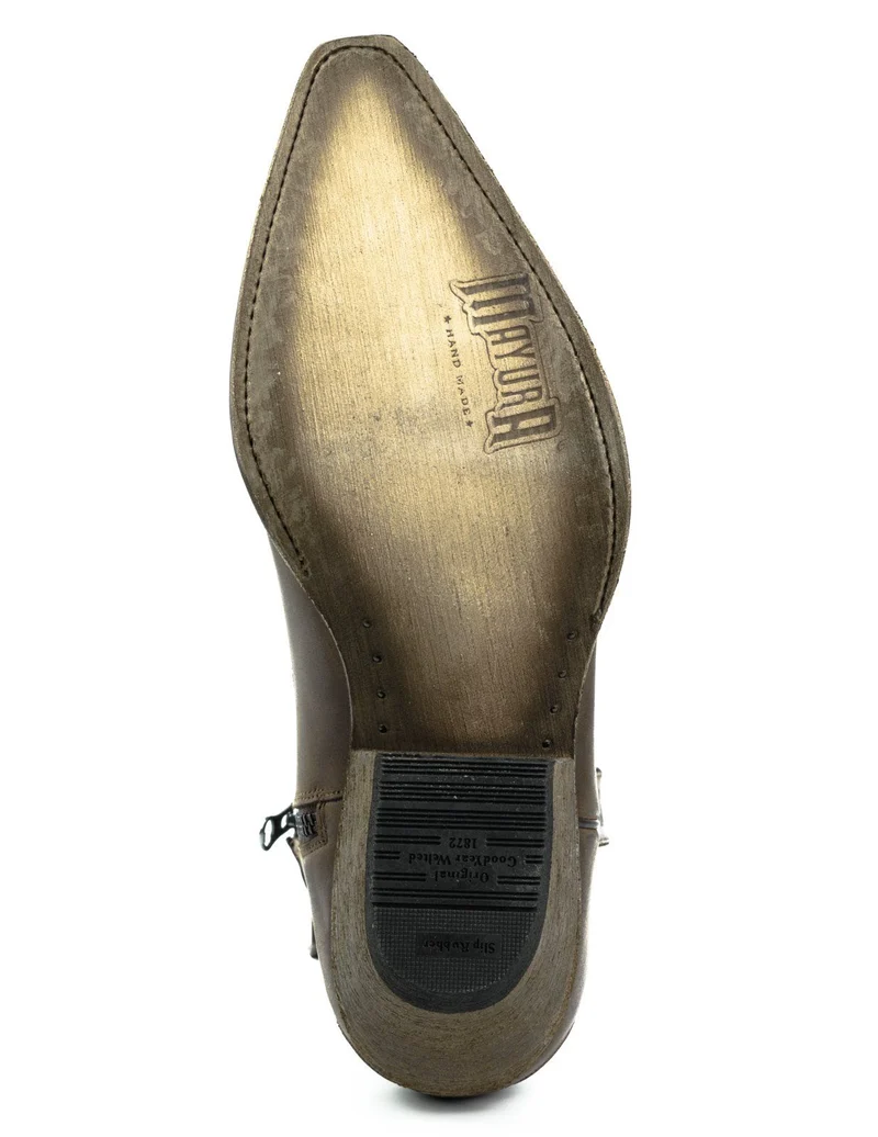Herren-Cowboystiefel, Country- und Westernstiefel, Größe 12, exotisches braunes und schwarzes Leder | Sofort lieferbar | Größe 40