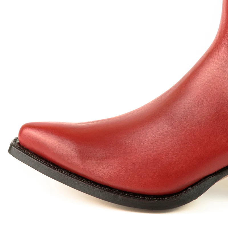 Urban Stiefeletten Damen 2496 Rotes Leder