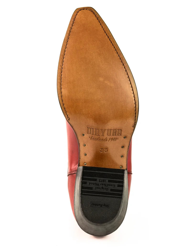 Urban Stiefeletten Damen 2496 Rotes Leder