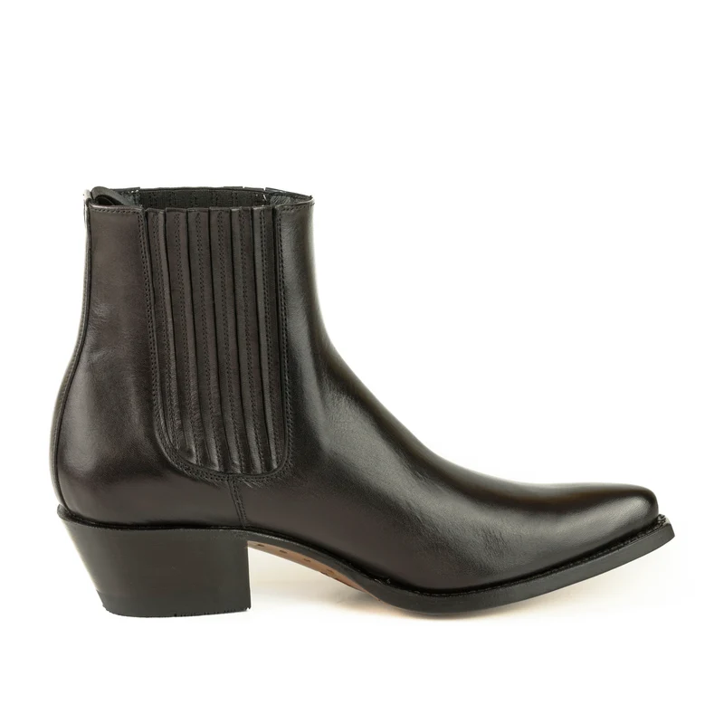 Urban Stiefeletten Damen 2496 Schwarzes Leder