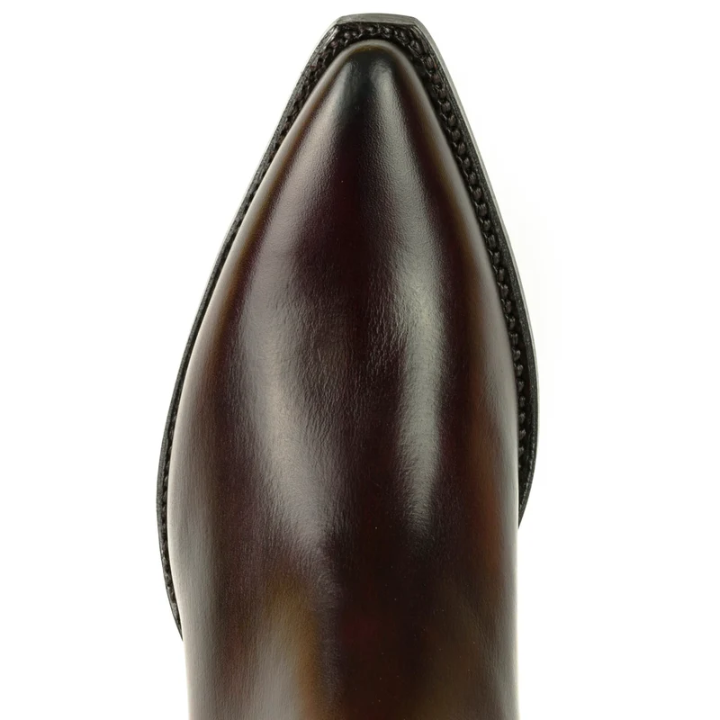 Urban Stiefeletten Damen 2496 Dunkelrotes Leder