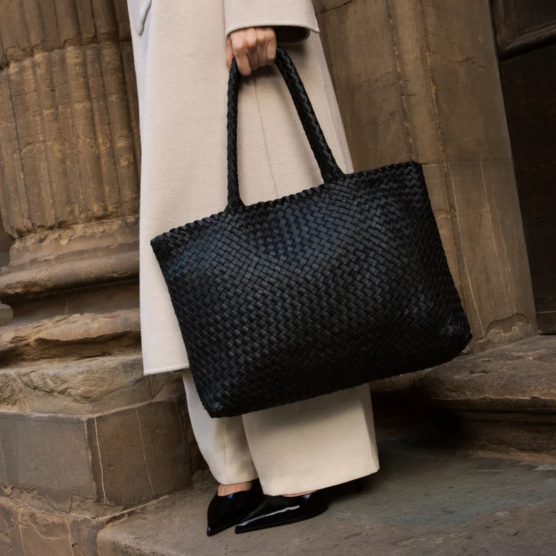 The Classic Elena Woven Handbag