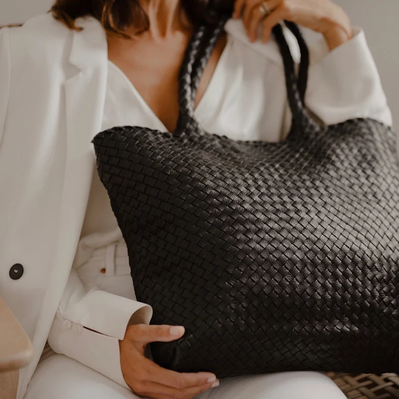 The Classic Elena Woven Handbag
