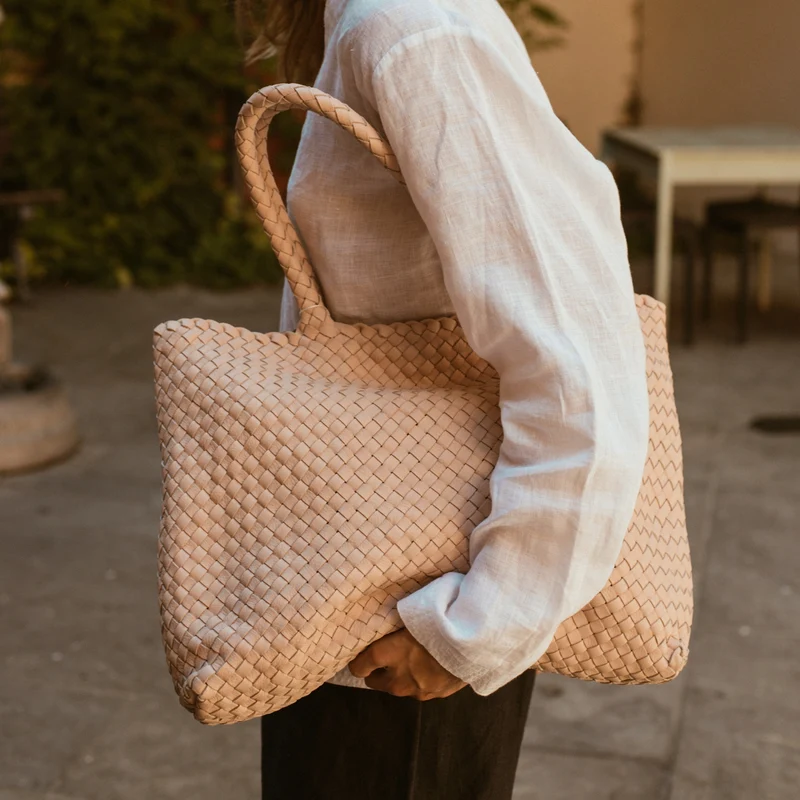 The Classic Elena Woven Handbag