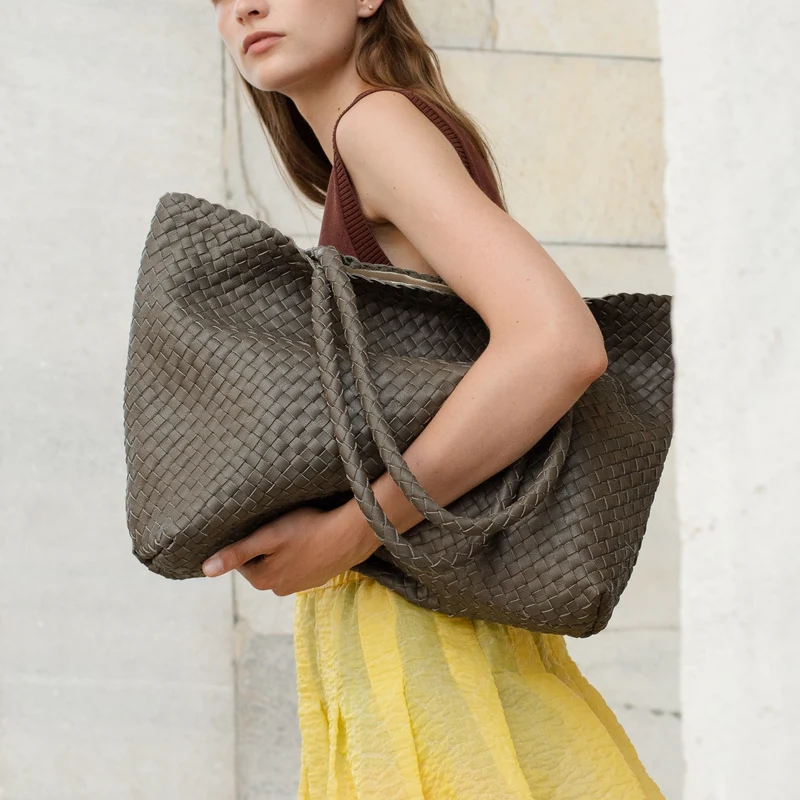 The Classic Elena Woven Handbag
