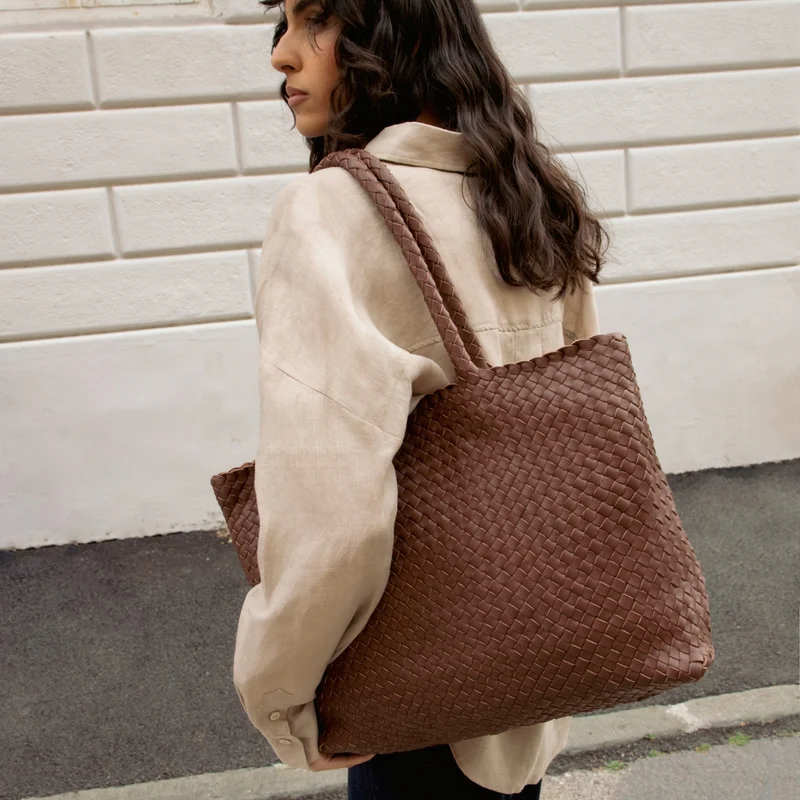 The Classic Elena Woven Handbag