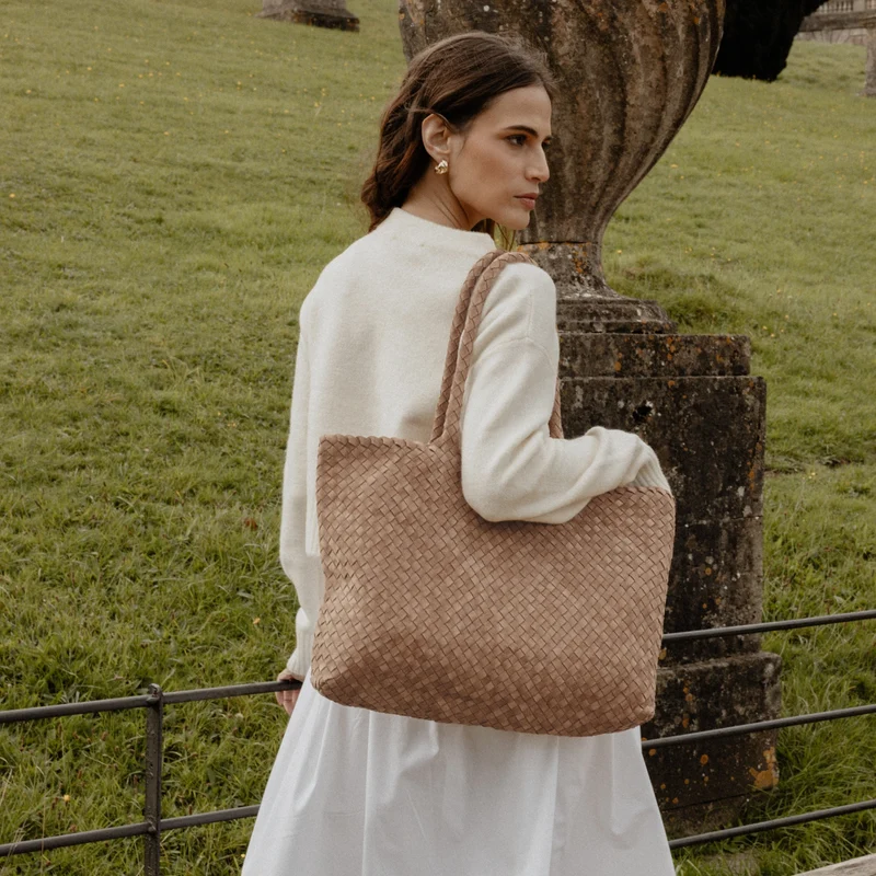 The Classic Elena Woven Handbag