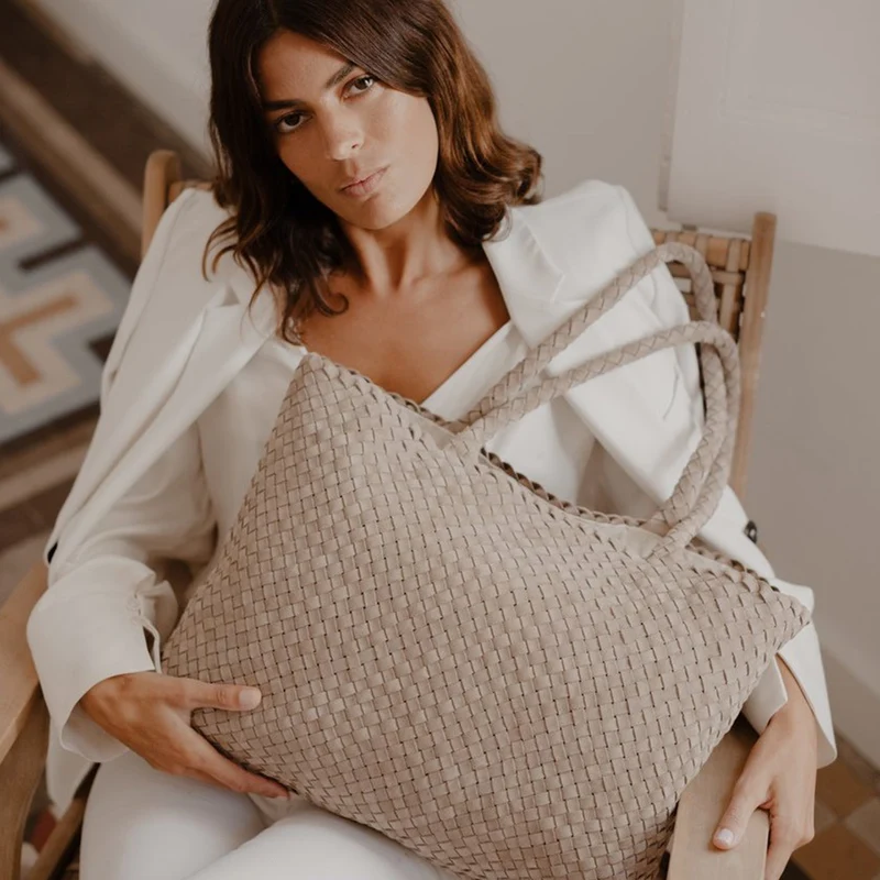 The Classic Elena Woven Handbag