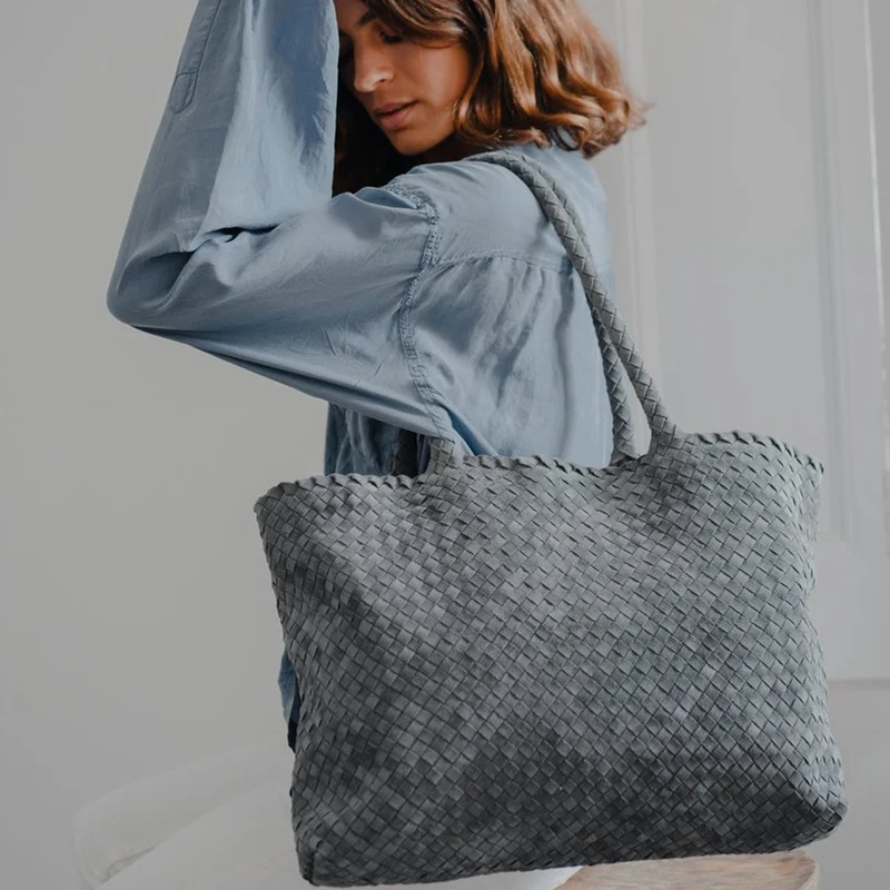 The Classic Elena Woven Handbag