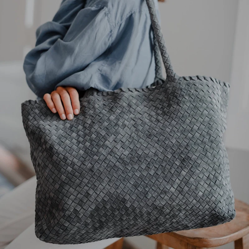 The Classic Elena Woven Handbag