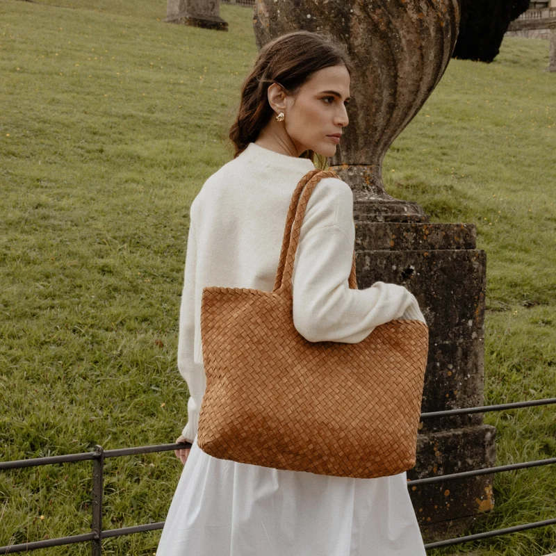 The Classic Elena Woven Handbag
