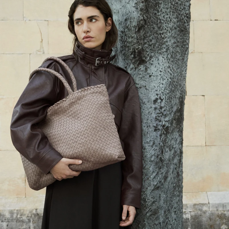 The Classic Elena Woven Handbag