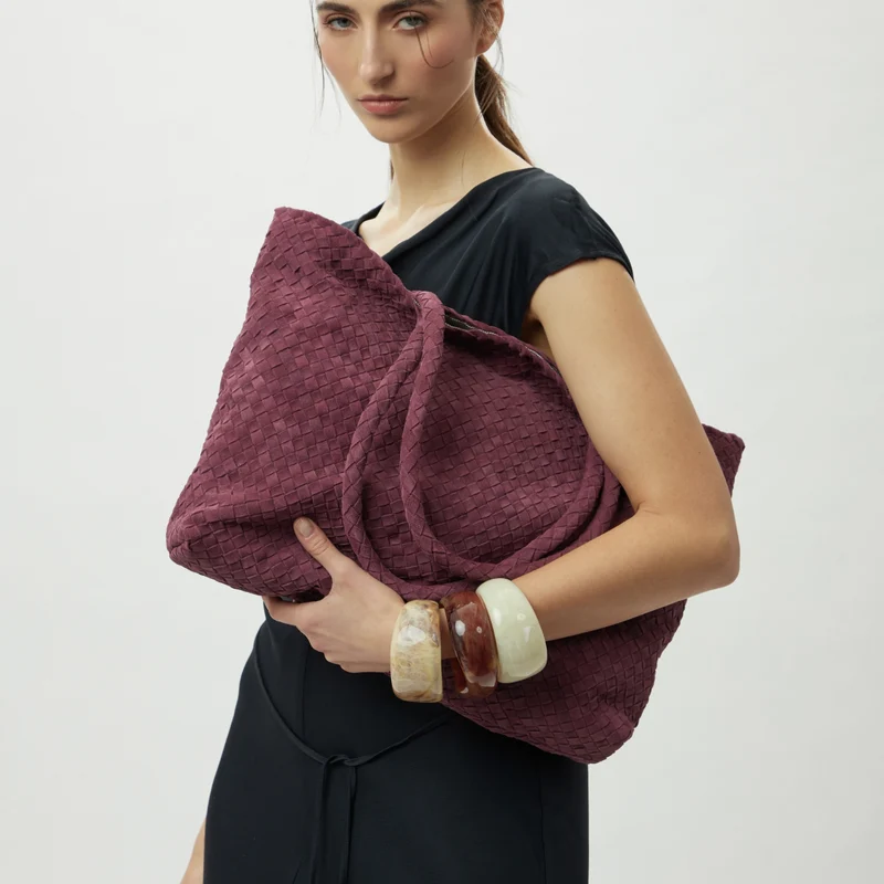 The Classic Elena Woven Handbag