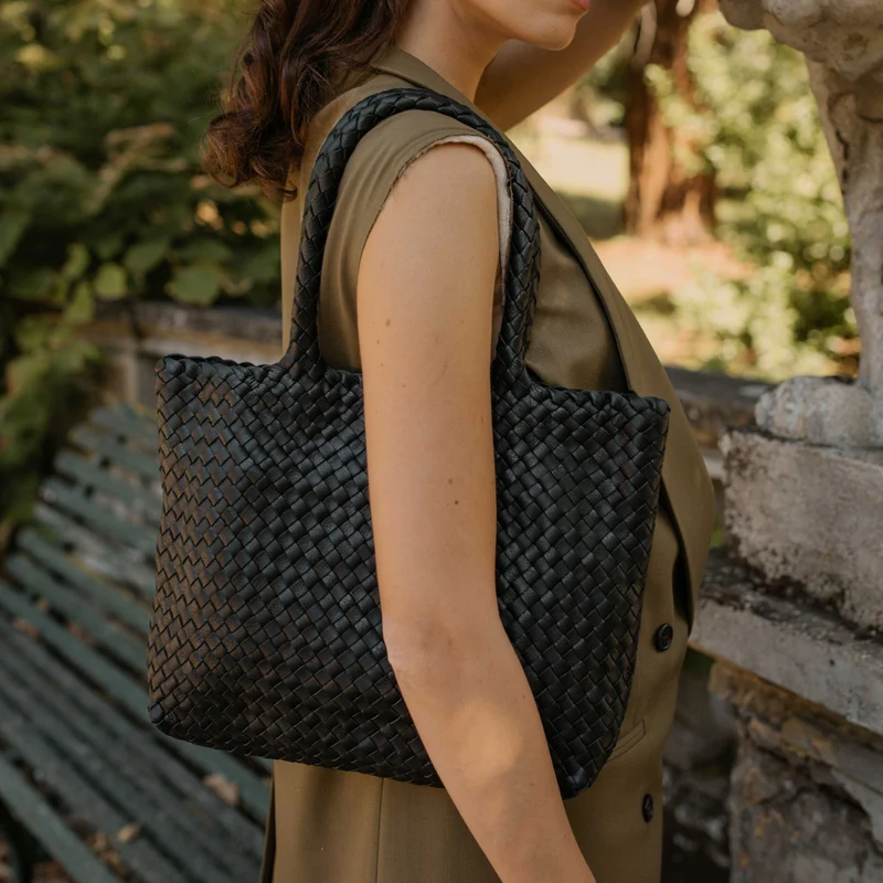 The Mini Elena Woven Handbag