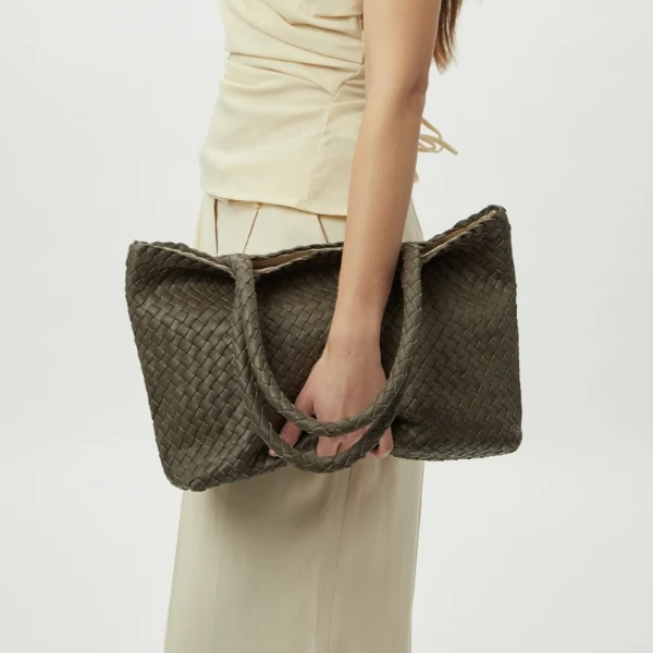 The Mini Elena Woven Handbag