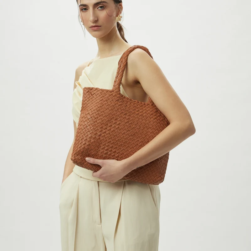 The Mini Elena Woven Handbag