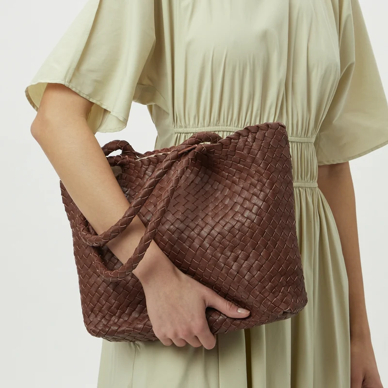 The Mini Elena Woven Handbag