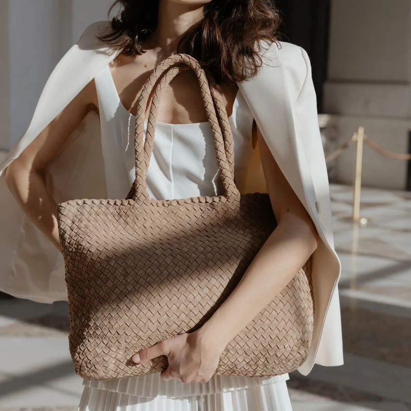 The Mini Elena Woven Handbag