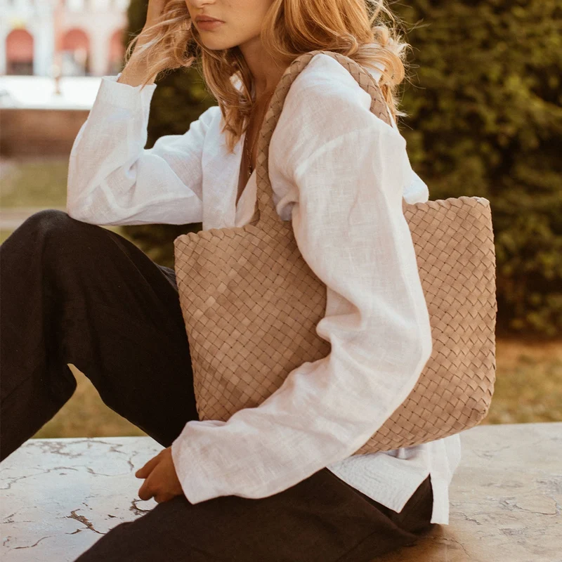 The Mini Elena Woven Handbag