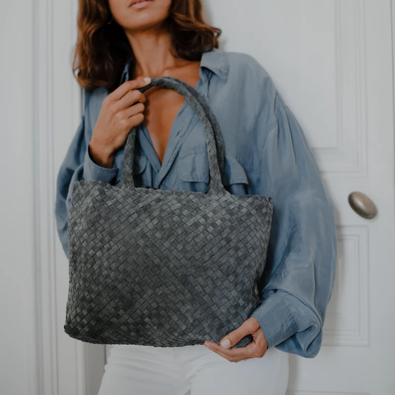 The Mini Elena Woven Handbag