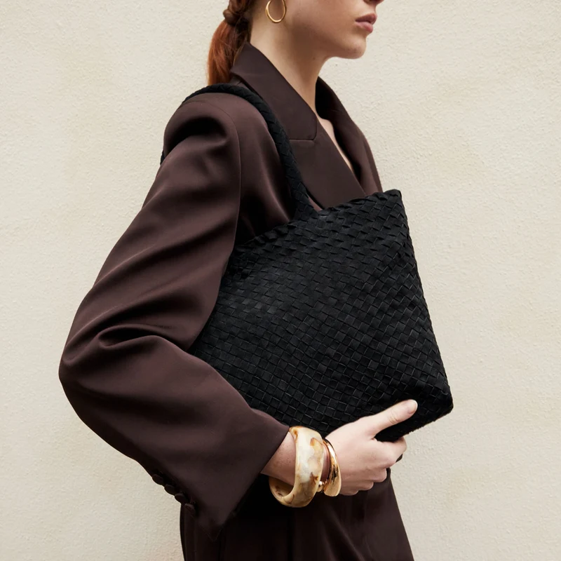The Mini Elena Woven Handbag