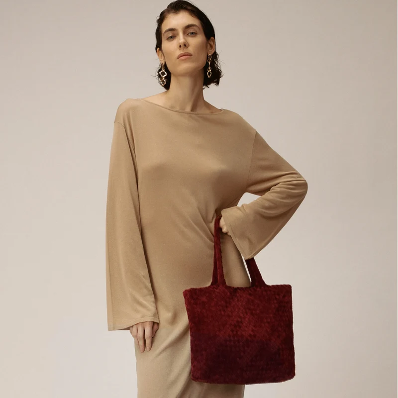 The Mini Elena Woven Handbag