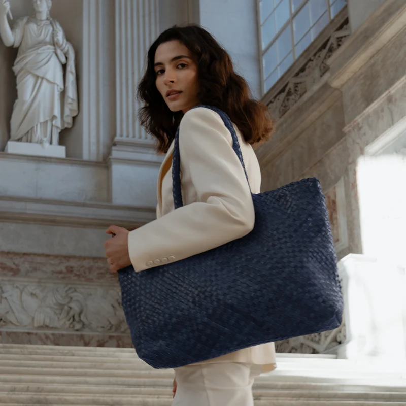The Travel Elena Woven Handbag