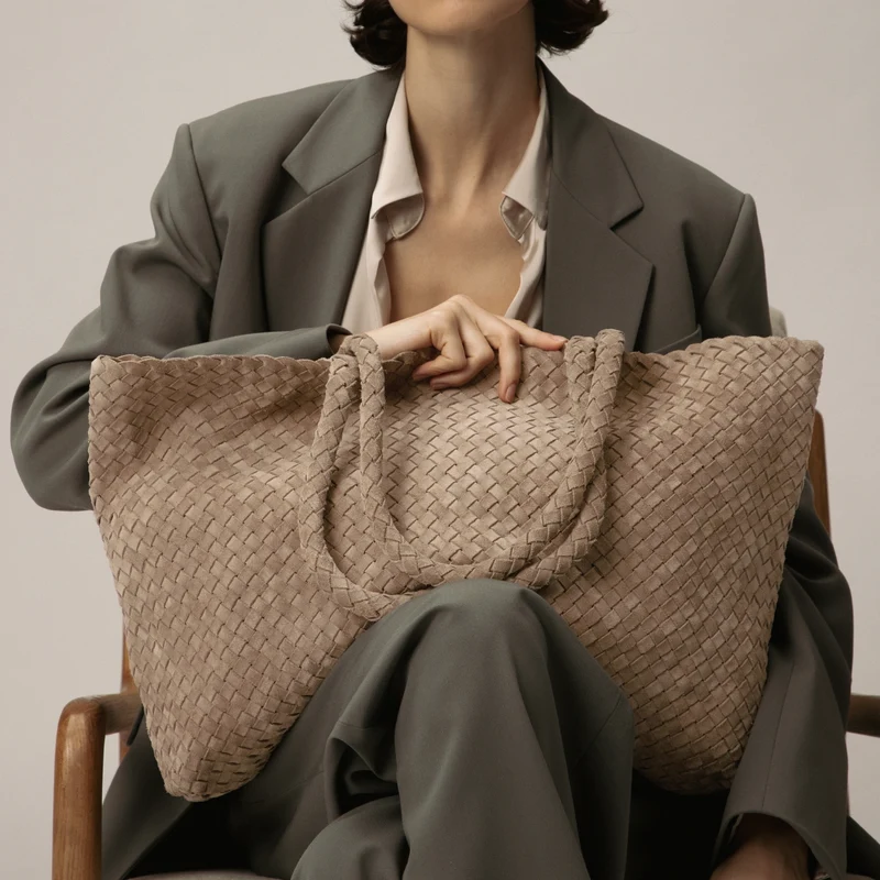 The Travel Elena Woven Handbag