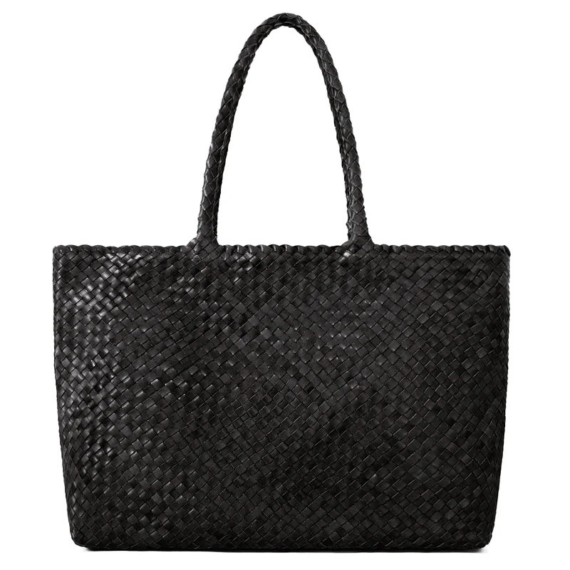 The Travel Elena Woven Handbag - Premium-Leder