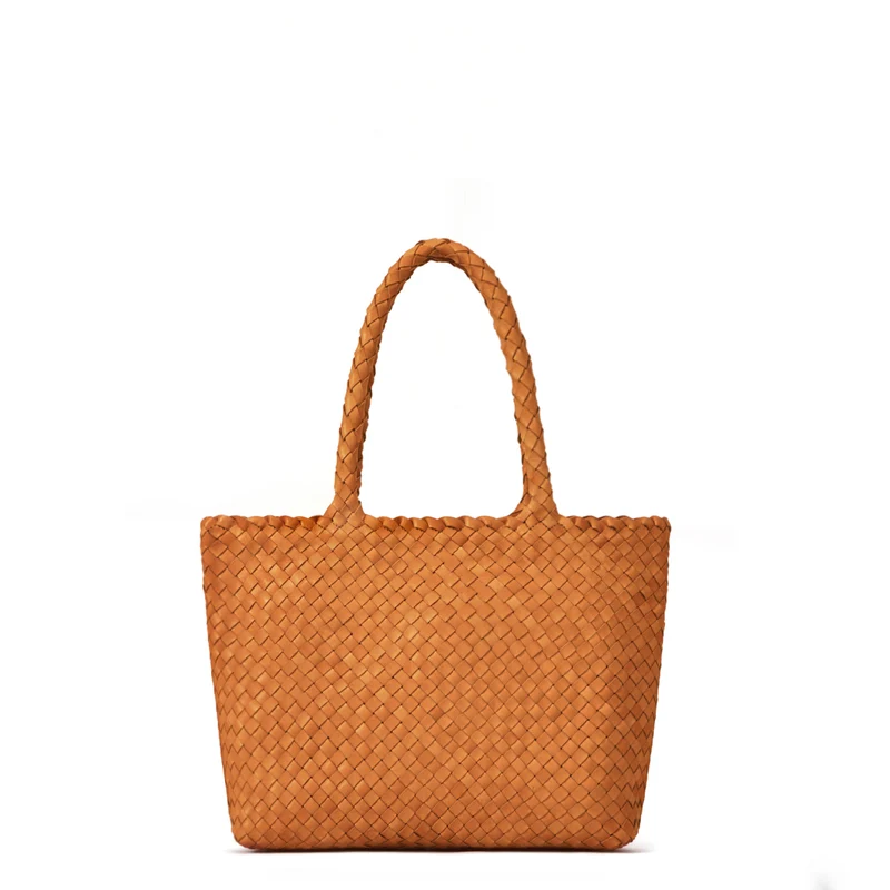 The Mini Elena Woven Handbag - Premium-Leder