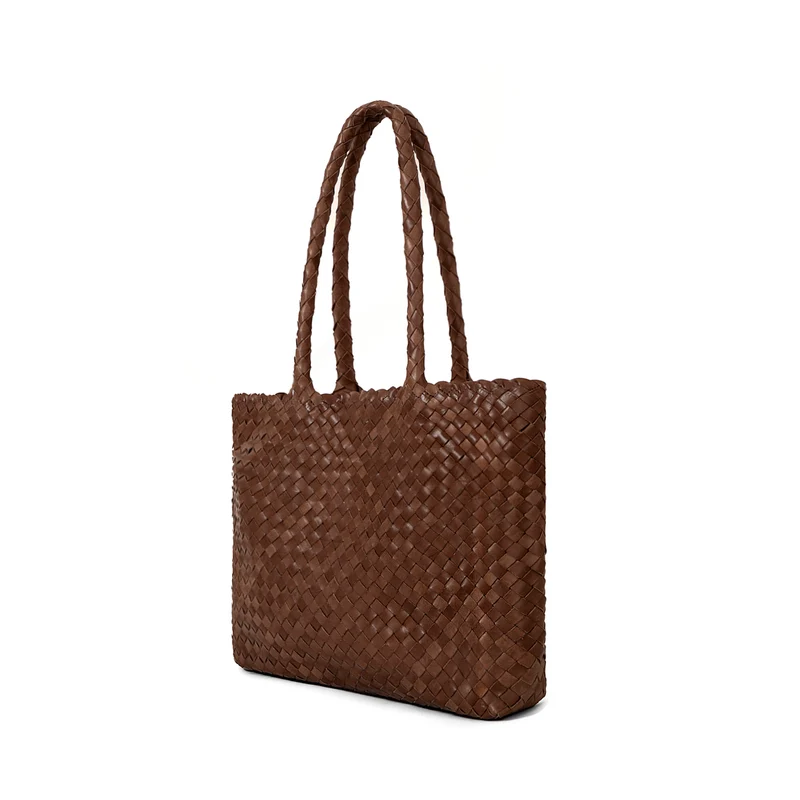 The Mini Elena Woven Handbag - Premium-Leder