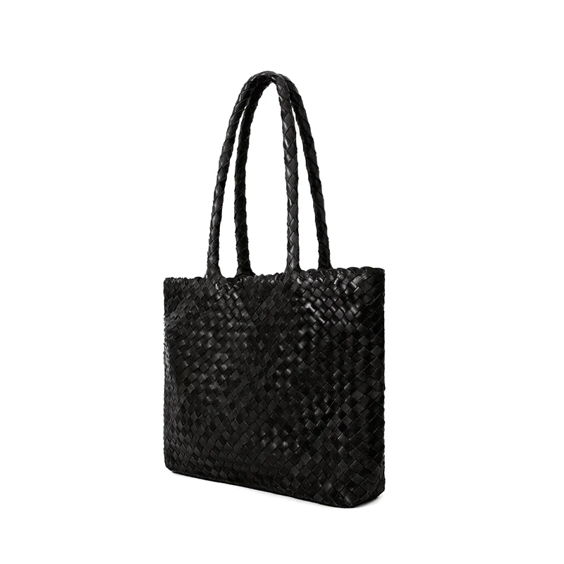 The Mini Elena Woven Handbag - Premium-Leder