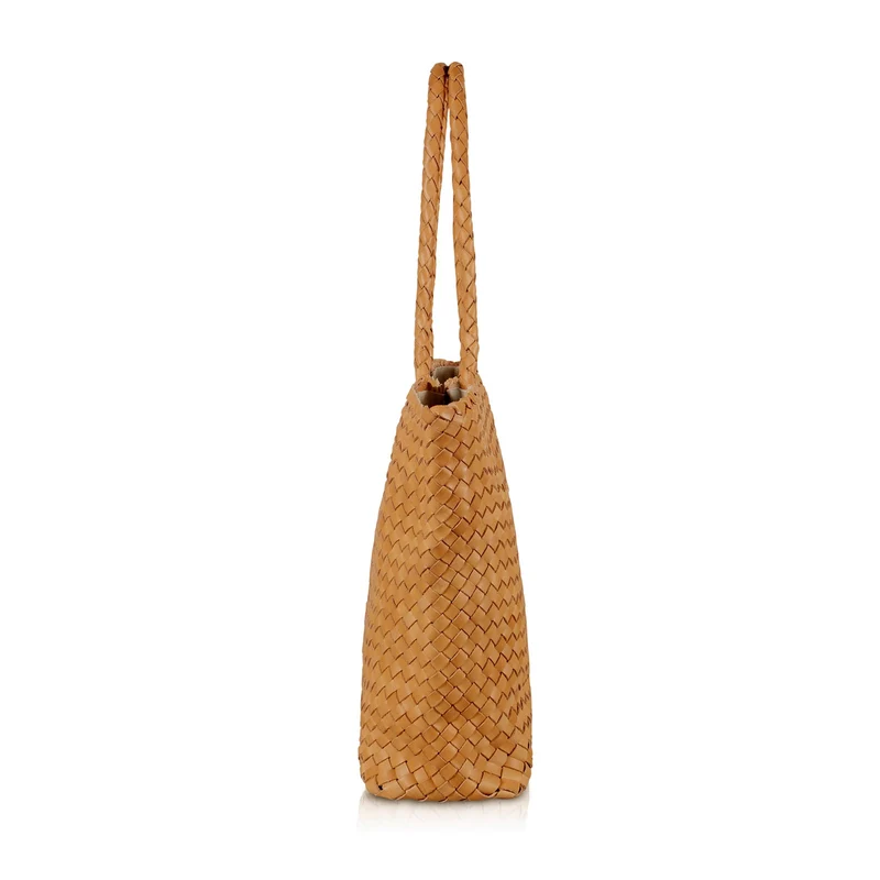 The Classic Elena Woven Handbag - Premium-Leder