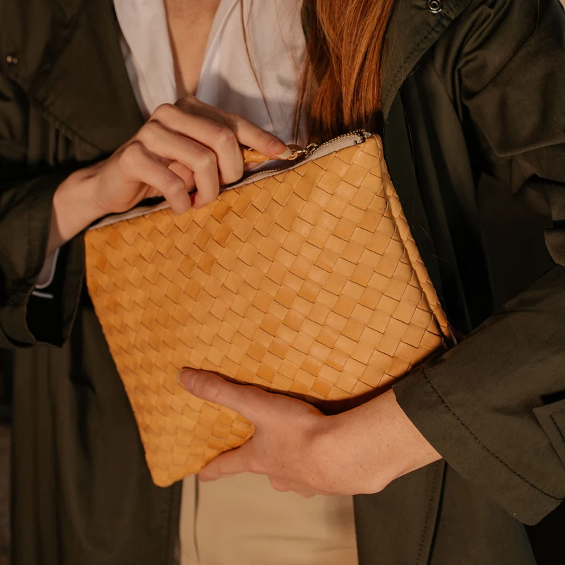 The Meg Woven Clutch