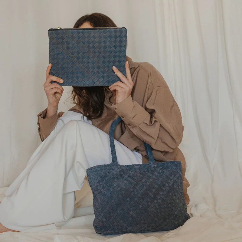 The Meg Woven Clutch