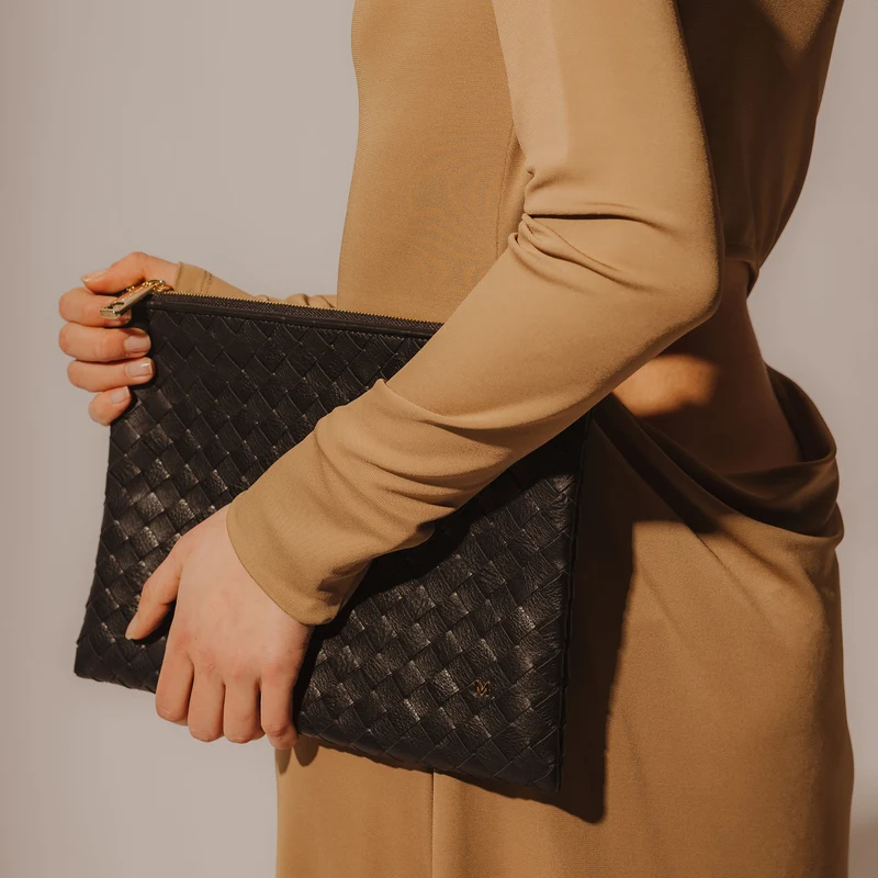 The Meg Woven Clutch
