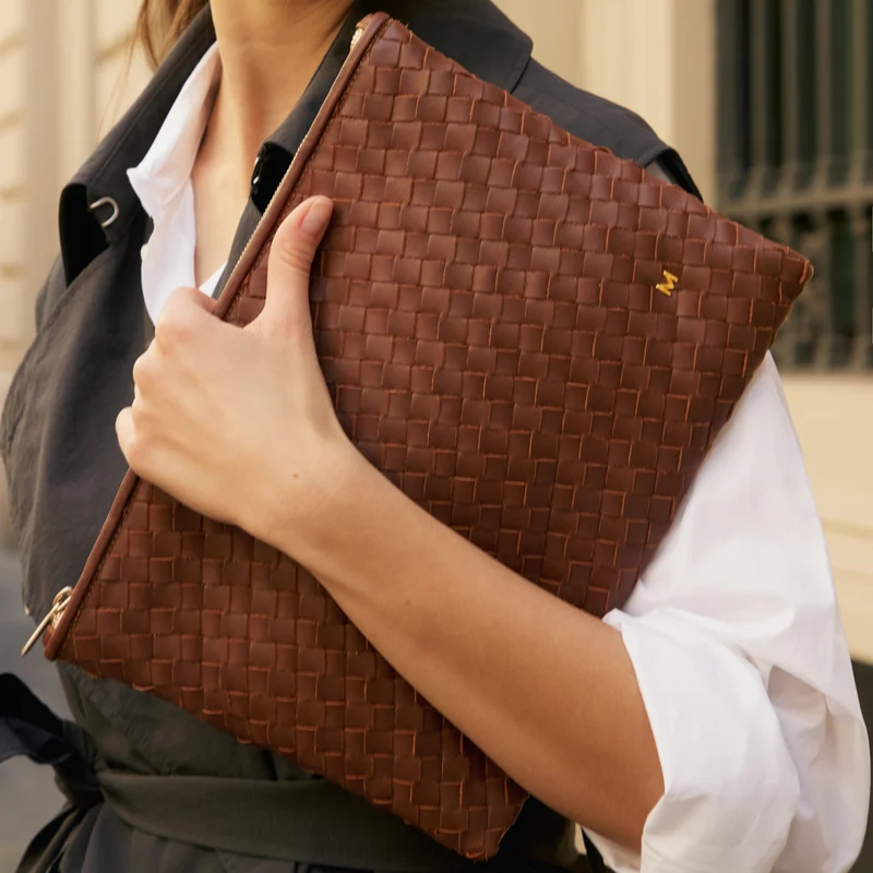The Meg Woven Clutch