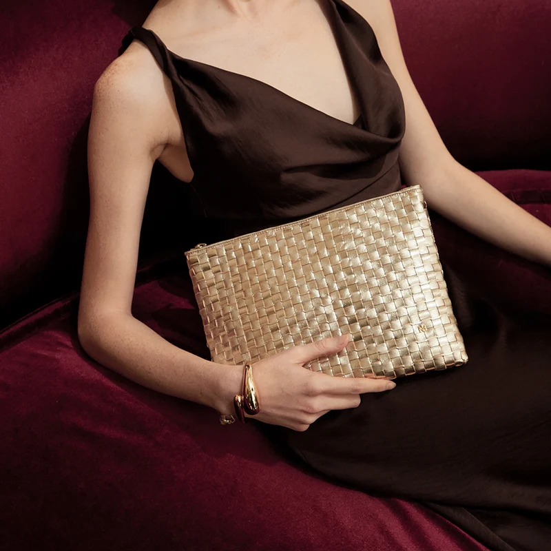 The Meg Woven Clutch