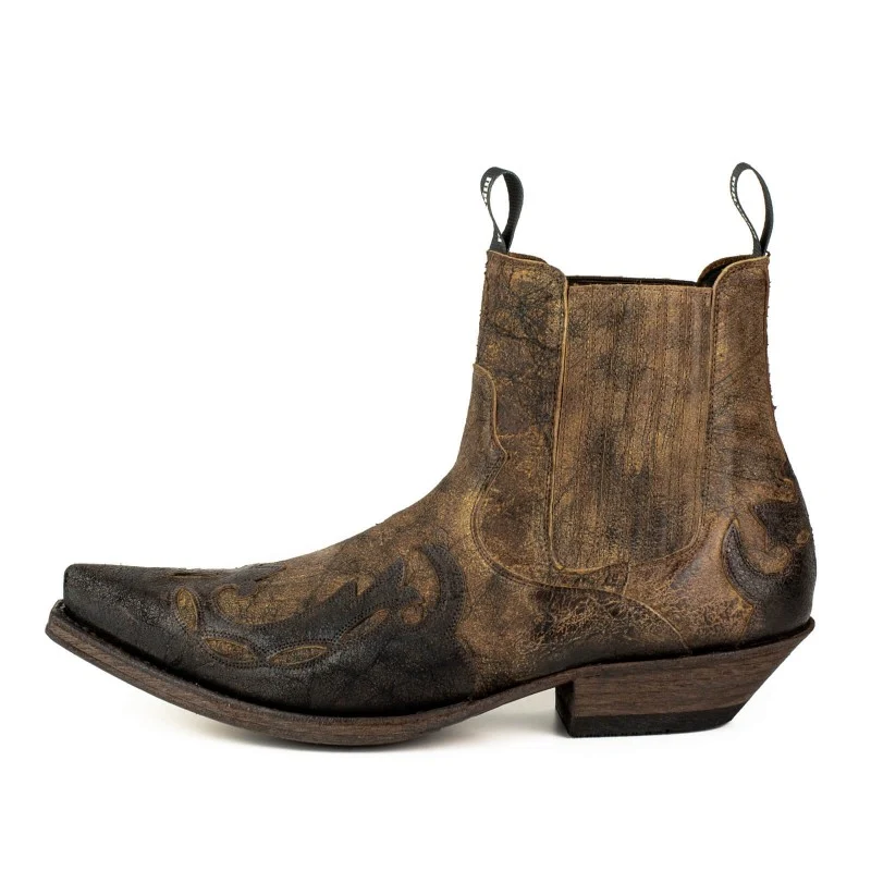 Herren-Cowboystiefel, Country- und Westernstiefel, 1931, Braun und Schwarz | Sofort lieferbar | Größe 41