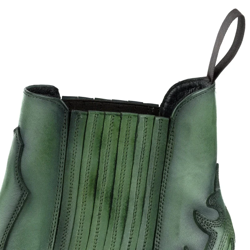 Urban Stiefeletten Damen 2487 Grünes Leder