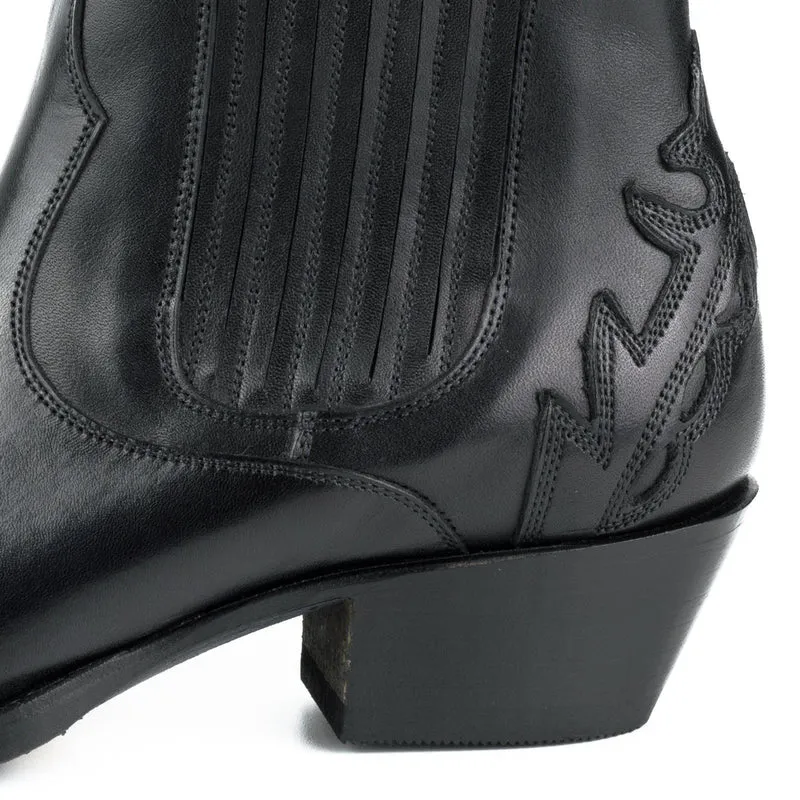 Urban Stiefeletten Damen 2487 Schwarzes Leder