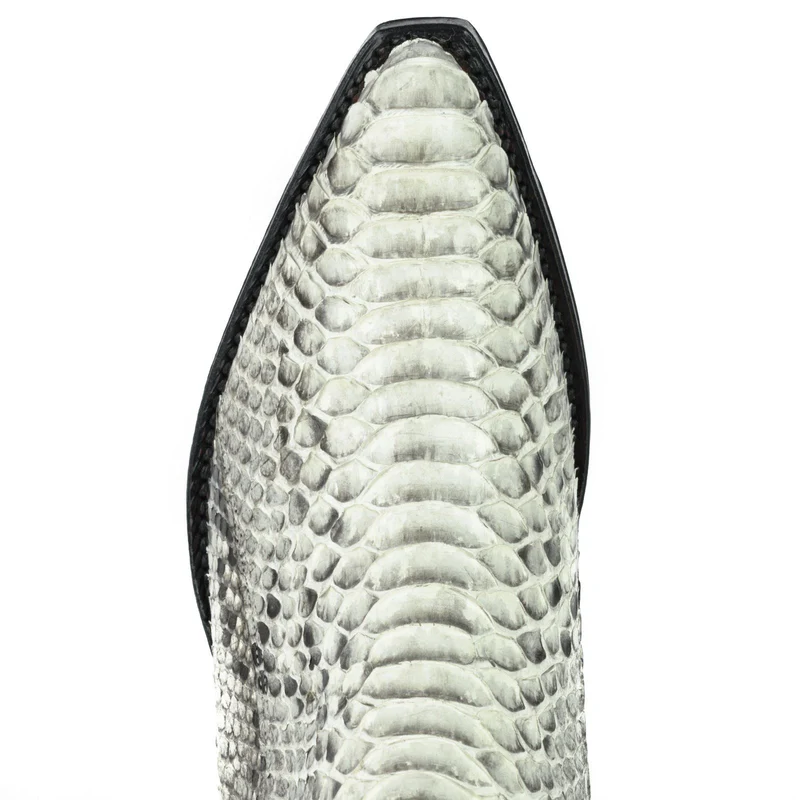 Damen Urban Stiefeletten 2496 Exotisches Leder Weiß