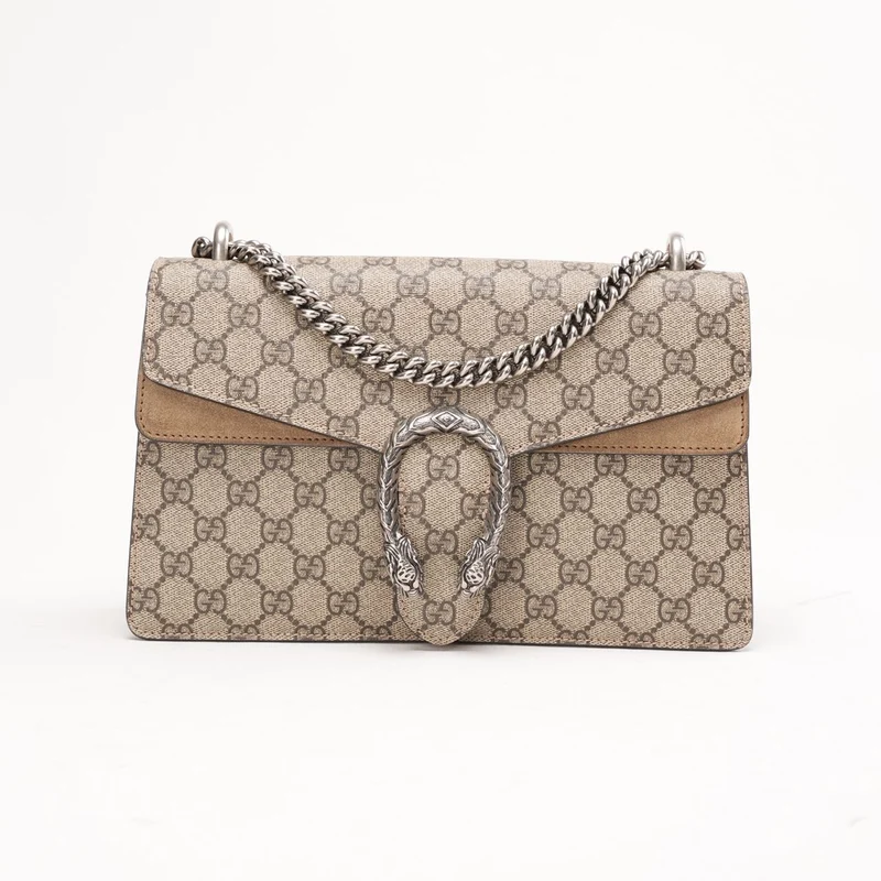 Gucci GG Supreme Dionysus Klein Beige Braun