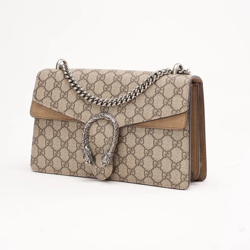 Gucci GG Supreme Dionysus Klein Beige Braun