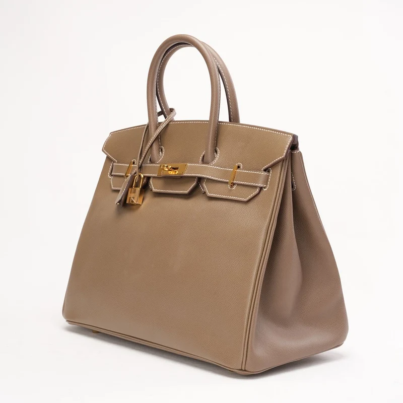 Hermes Birkin 35 Etoupe Epsom R Square 2014
